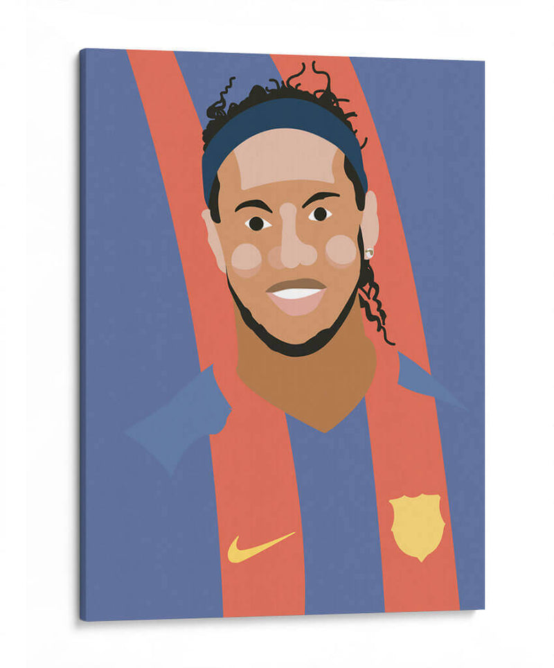 Ronaldinho - Eduardo Hernández | Cuadro decorativo de Canvas Lab