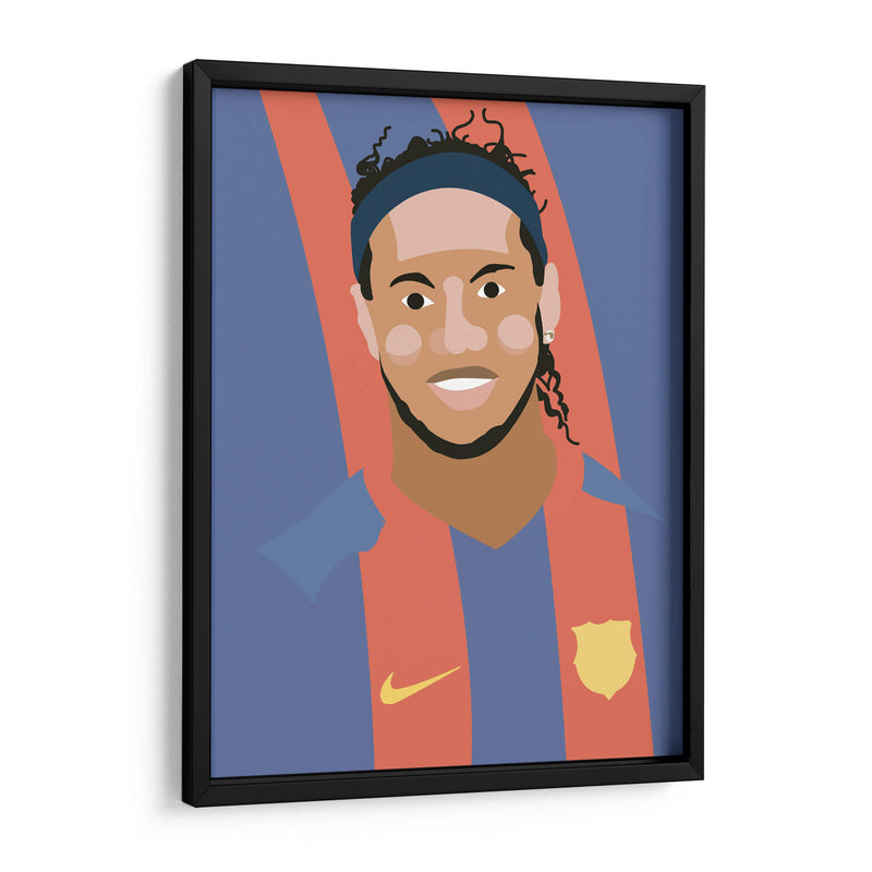 Ronaldinho - Eduardo Hernández | Cuadro decorativo de Canvas Lab