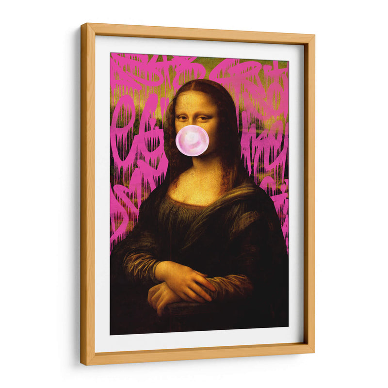 Mona Lisa Graffiti Rosa - Fake Classics | Cuadro decorativo de Canvas Lab