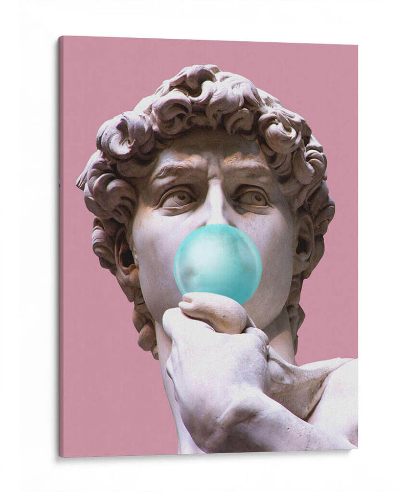 The David Bubblegum Pink - Fake Classics | Cuadro decorativo de Canvas Lab