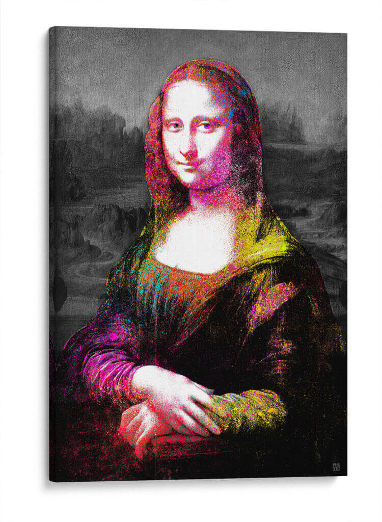 Mona Lisa Multicolor - David Aste | Cuadro decorativo de Canvas Lab