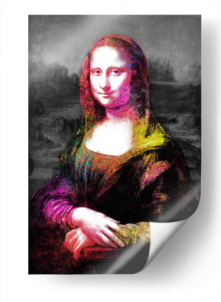 Mona Lisa Multicolor - David Aste | Cuadro decorativo de Canvas Lab