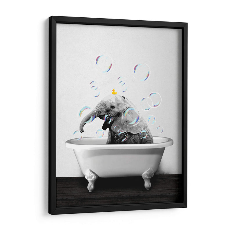 Baby Elephant Bath - Animals Daily | Cuadro decorativo de Canvas Lab