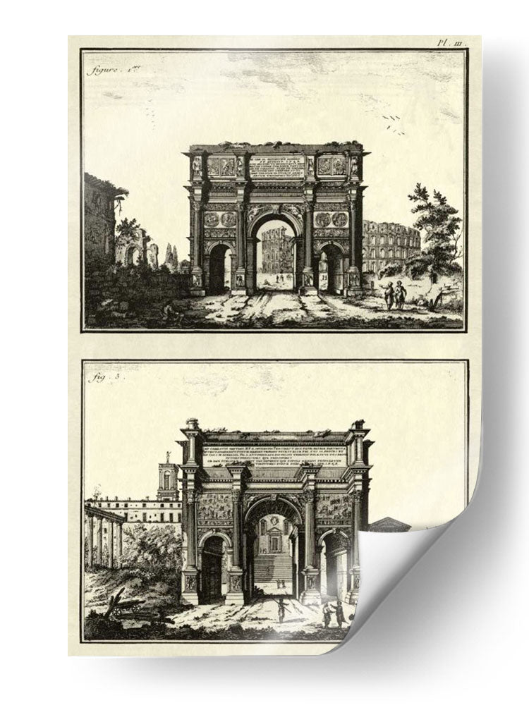 El Arco De Constantino - Denis Diderot | Cuadro decorativo de Canvas Lab