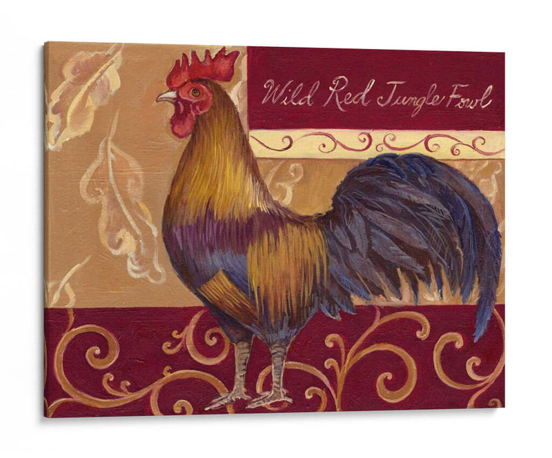Roosters Rústicos Ii - Theresa Kasun | Cuadro decorativo de Canvas Lab