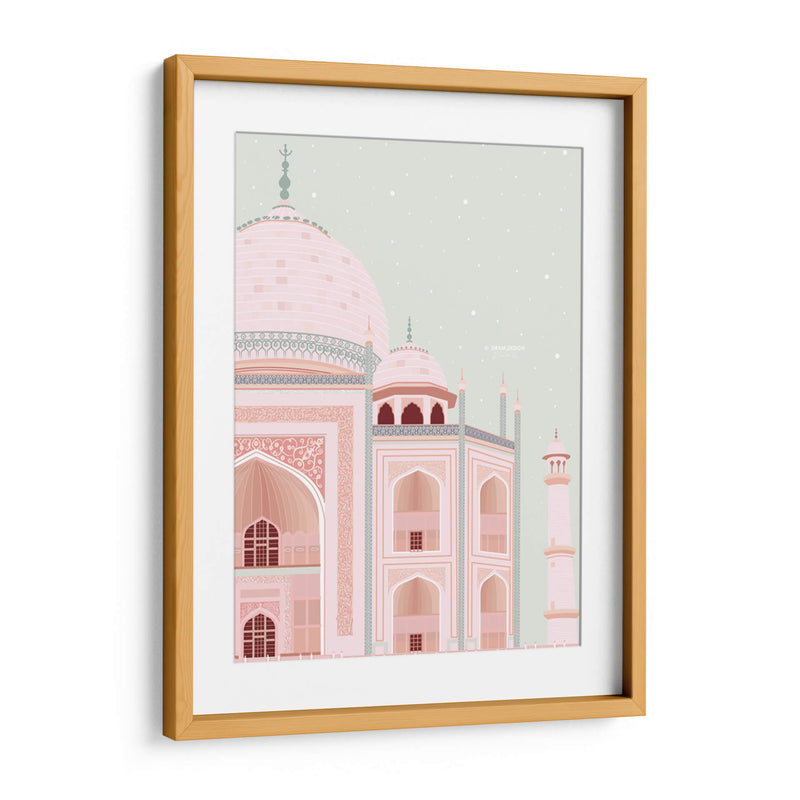 Taj Mahal en verde - DRAM | Cuadro decorativo de Canvas Lab
