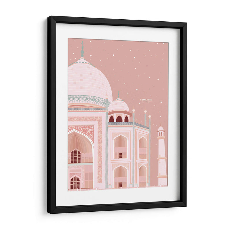 Taj Mahal en rosa - DRAM | Cuadro decorativo de Canvas Lab