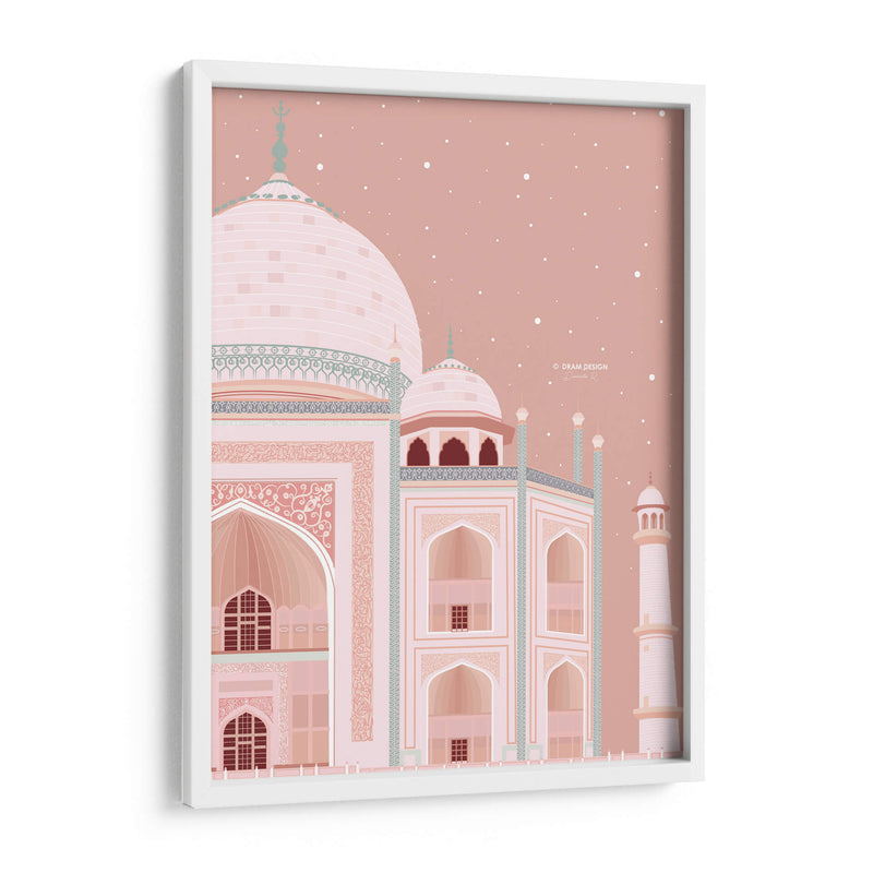 Taj Mahal en rosa - DRAM | Cuadro decorativo de Canvas Lab