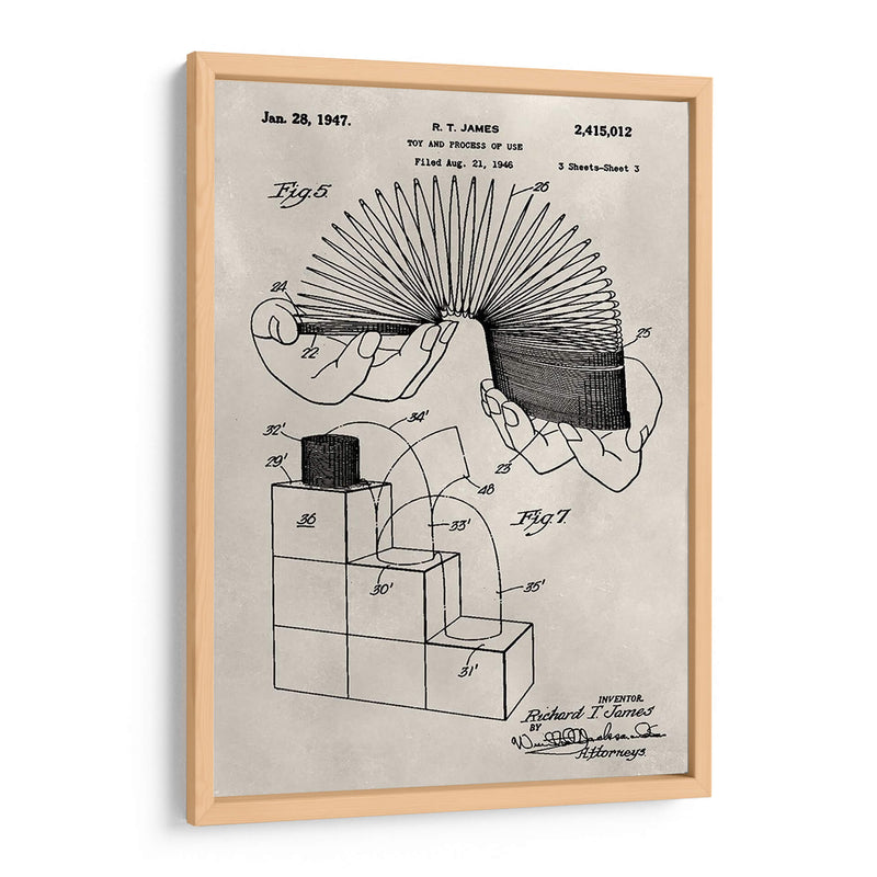 Patente - Slinky - Alicia Ludwig | Cuadro decorativo de Canvas Lab