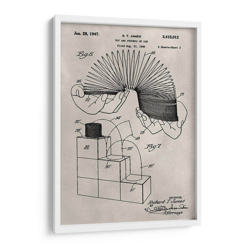 Patente - Slinky - Alicia Ludwig | Cuadro decorativo de Canvas Lab