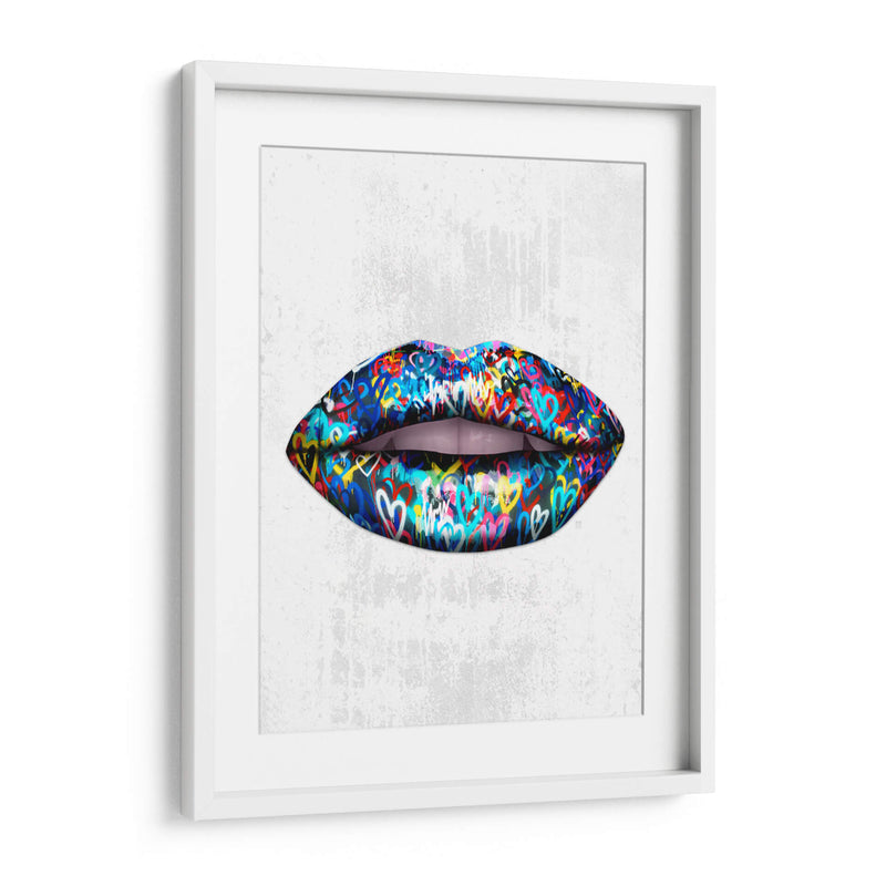 Graffiti Lips - Fake Classics | Cuadro decorativo de Canvas Lab
