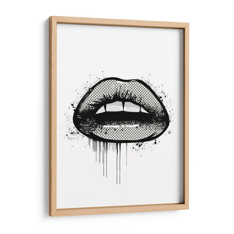 2D Lips - Line Art | Cuadro decorativo de Canvas Lab