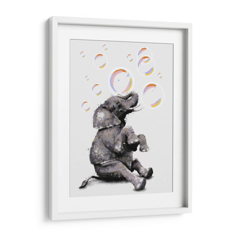 Elefante y sus Burbujas - Hue Art | Cuadro decorativo de Canvas Lab