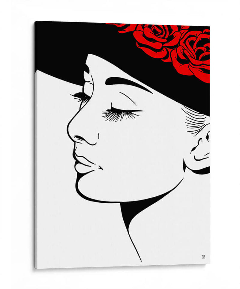 Audrey Hepburn Lines - Line Art | Cuadro decorativo de Canvas Lab