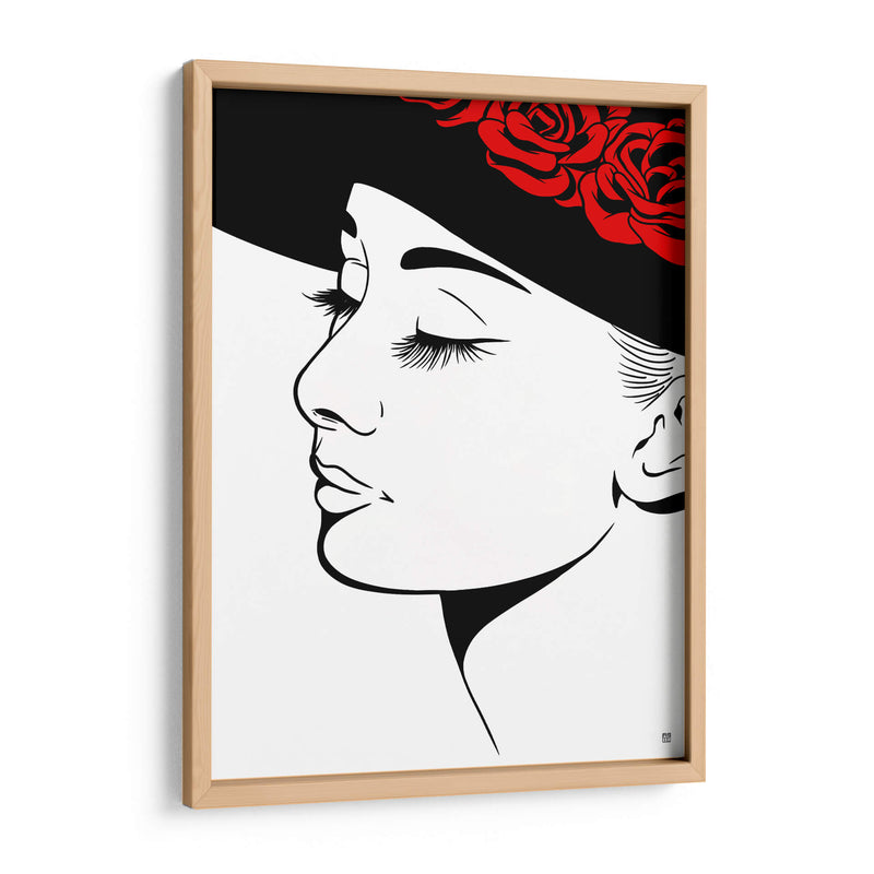 Audrey Hepburn Lines - Line Art | Cuadro decorativo de Canvas Lab