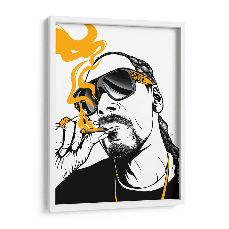Snoop Golden Smoke - Line Art | Cuadro decorativo de Canvas Lab