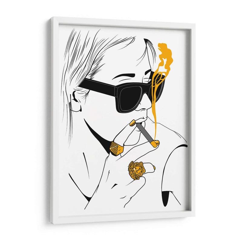 Golden smoke - David Aste | Cuadro decorativo de Canvas Lab