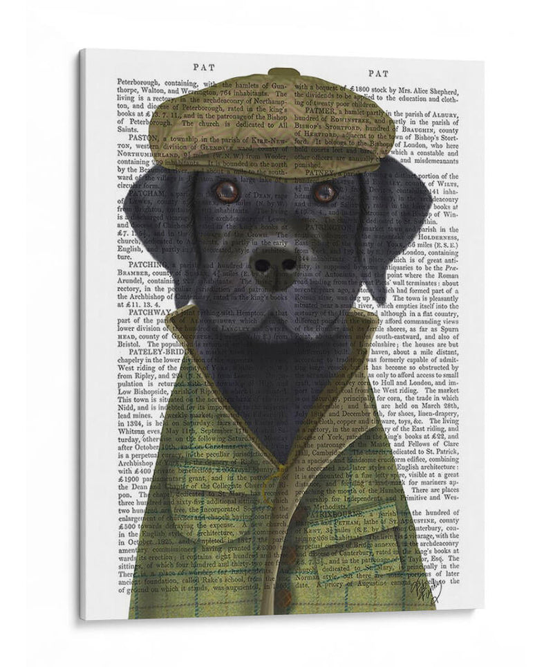 Perro De Campo Labrador Negro - Fab Funky | Cuadro decorativo de Canvas Lab