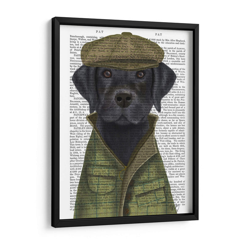 Perro De Campo Labrador Negro - Fab Funky | Cuadro decorativo de Canvas Lab