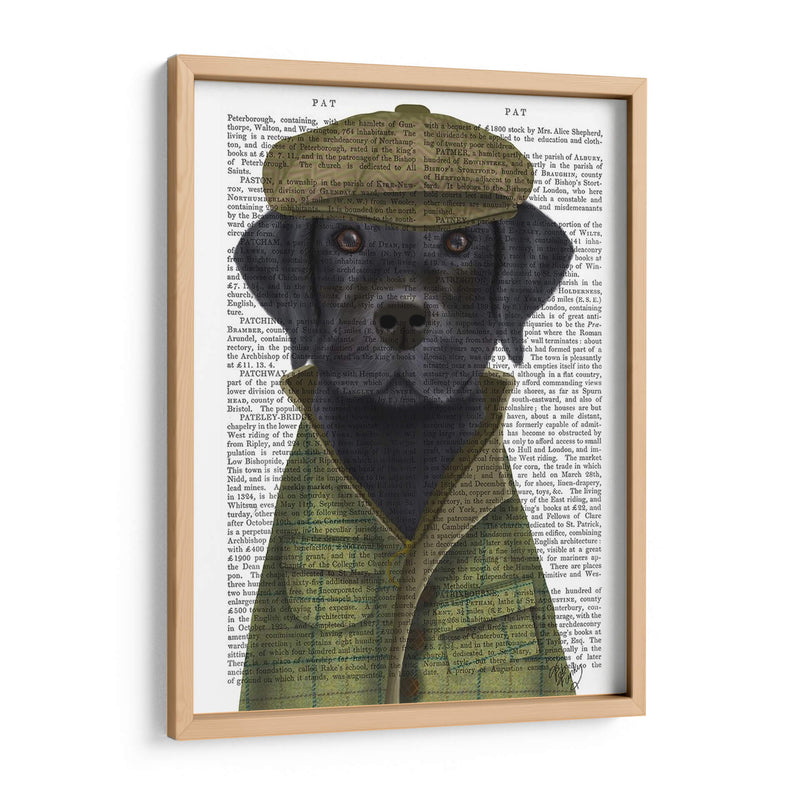 Perro De Campo Labrador Negro - Fab Funky | Cuadro decorativo de Canvas Lab