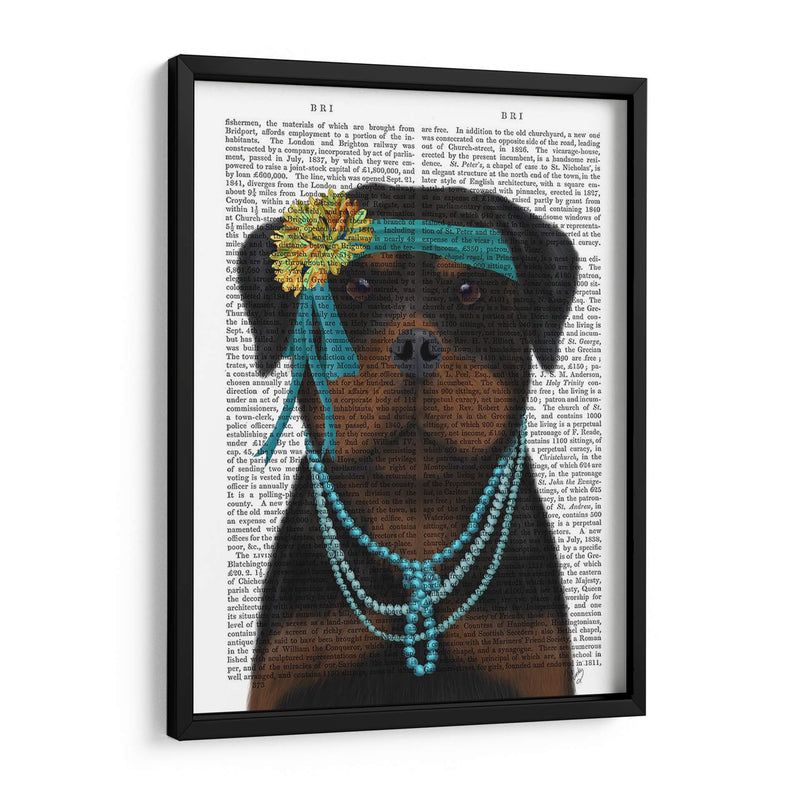 Rottweiler Flapper - Fab Funky | Cuadro decorativo de Canvas Lab