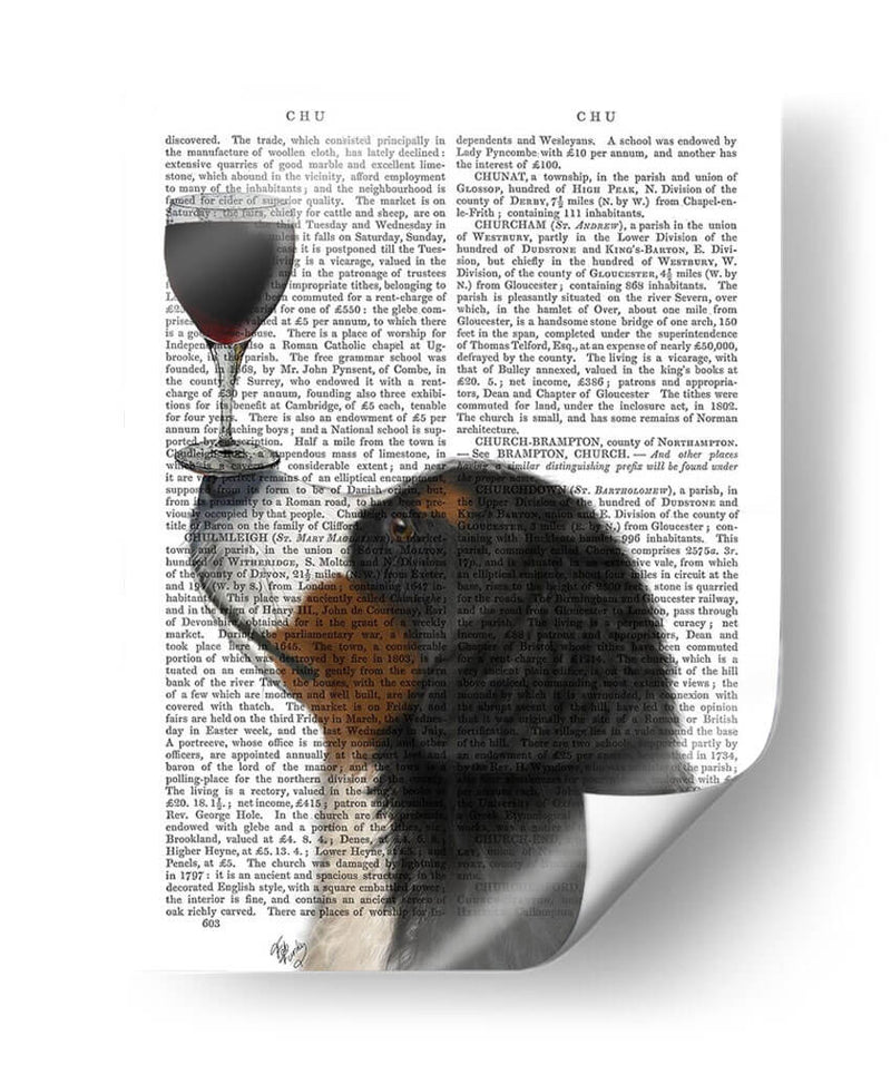 Perro Au Vin, Bernés - Fab Funky | Cuadro decorativo de Canvas Lab