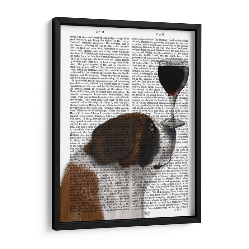 Perro Au Vin, St Bernard - Fab Funky | Cuadro decorativo de Canvas Lab