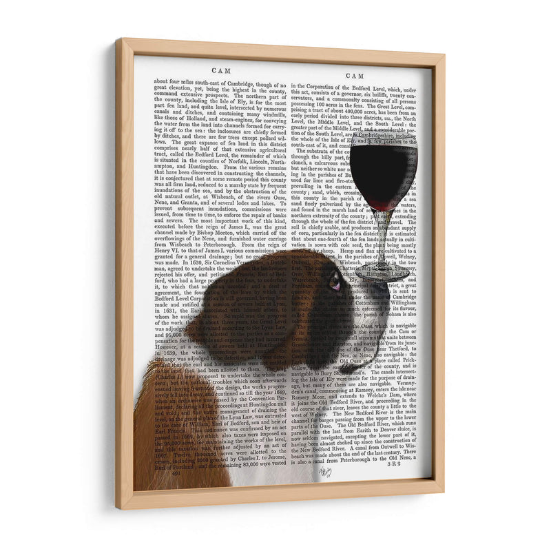 Perro Au Vin, St Bernard - Fab Funky | Cuadro decorativo de Canvas Lab