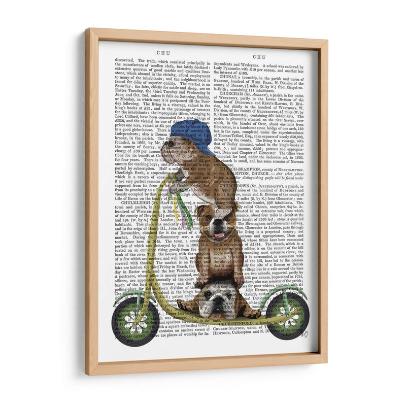 Scooter De Bulldog Inglés - Fab Funky | Cuadro decorativo de Canvas Lab