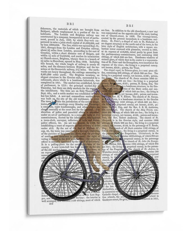 Bicicleta De Golden Retriever - Fab Funky | Cuadro decorativo de Canvas Lab