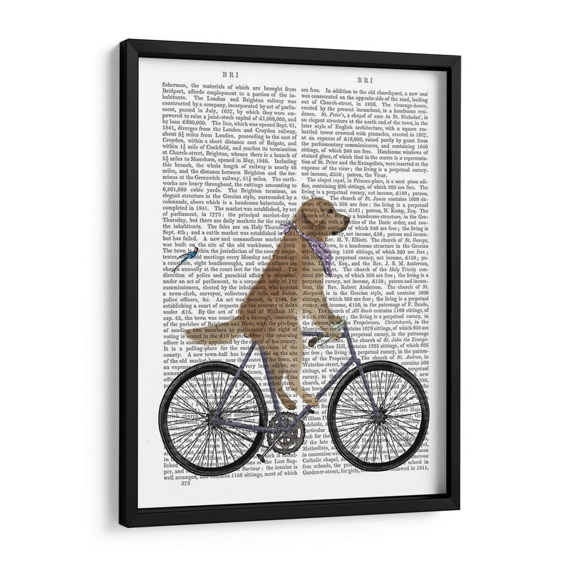 Bicicleta De Golden Retriever - Fab Funky | Cuadro decorativo de Canvas Lab