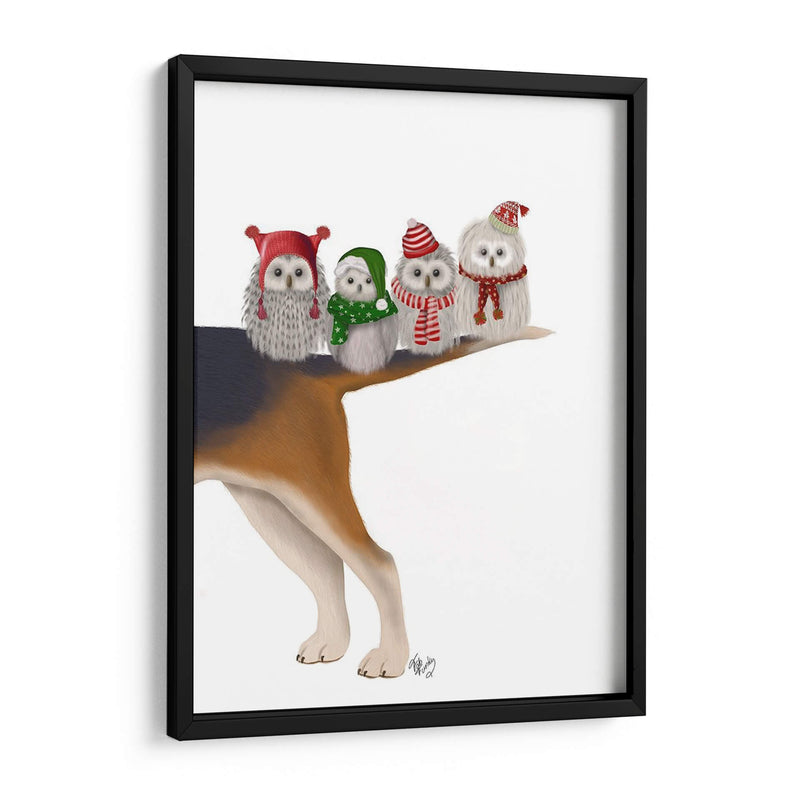 Navidad Bummer Owls - Fab Funky | Cuadro decorativo de Canvas Lab