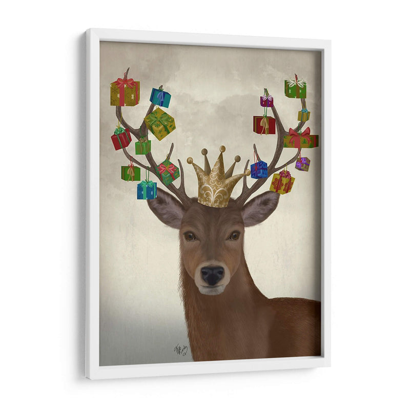 Regalo De Navidad Rodamiento De Ciervos - Fab Funky | Cuadro decorativo de Canvas Lab