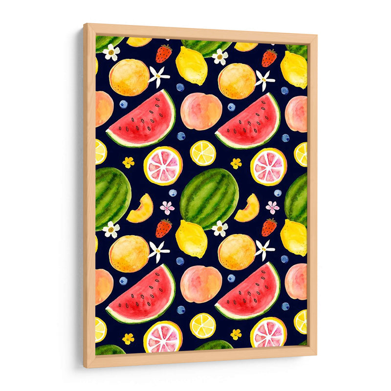 Colección De Frutas Frescas E - Victoria Borges | Cuadro decorativo de Canvas Lab