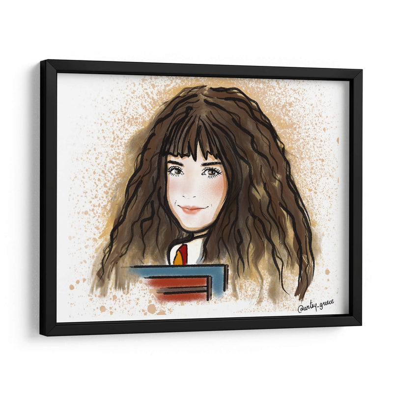 Hermione Granger con libro - Artsy Greece | Cuadro decorativo de Canvas Lab