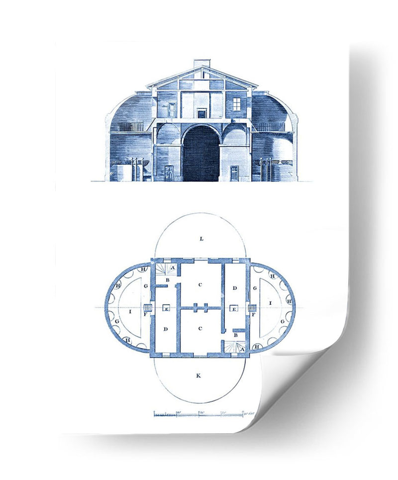 Plano De Arquitectura Personalizado V - Gould | Cuadro decorativo de Canvas Lab