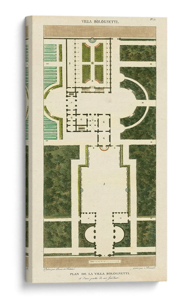 Plan De La Villa Bolognetti - Bonnard | Cuadro decorativo de Canvas Lab