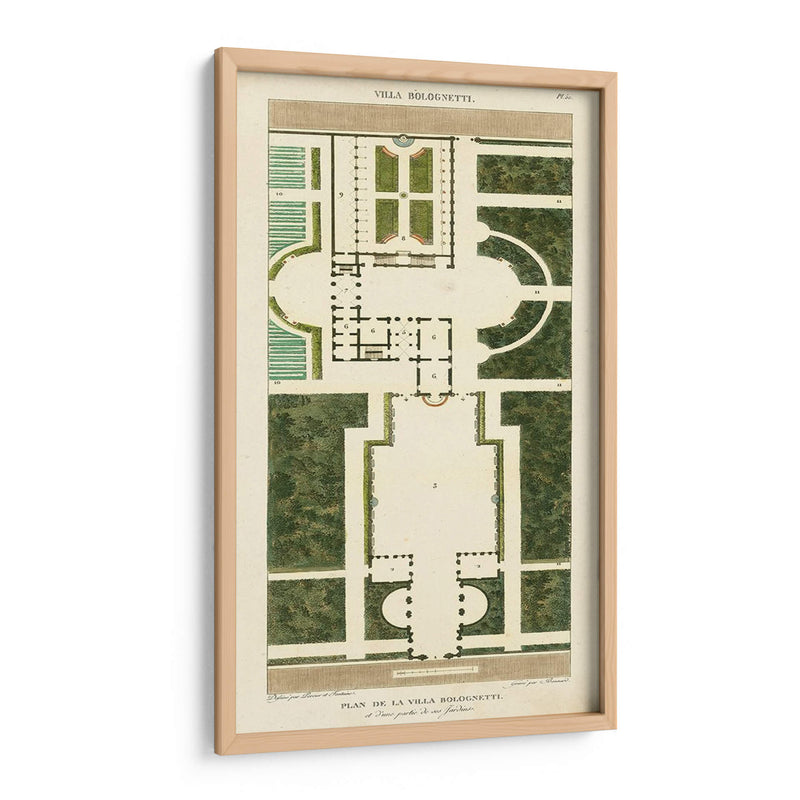 Plan De La Villa Bolognetti - Bonnard | Cuadro decorativo de Canvas Lab
