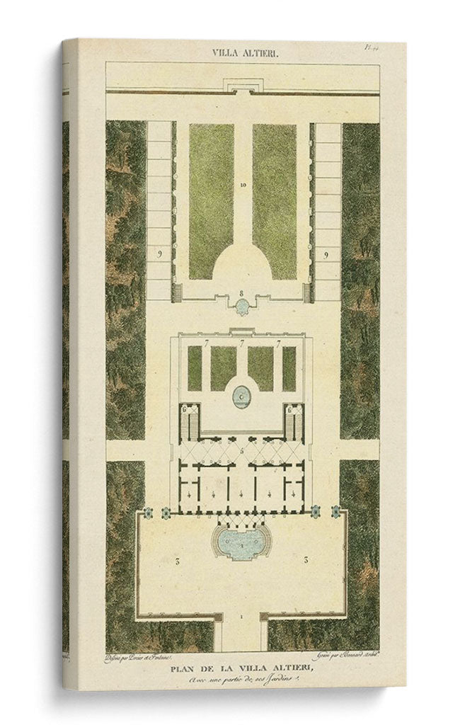 Plan De La Villa Altieri - Bonnard | Cuadro decorativo de Canvas Lab