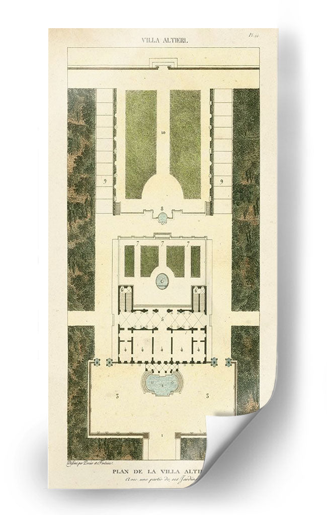 Plan De La Villa Altieri - Bonnard | Cuadro decorativo de Canvas Lab