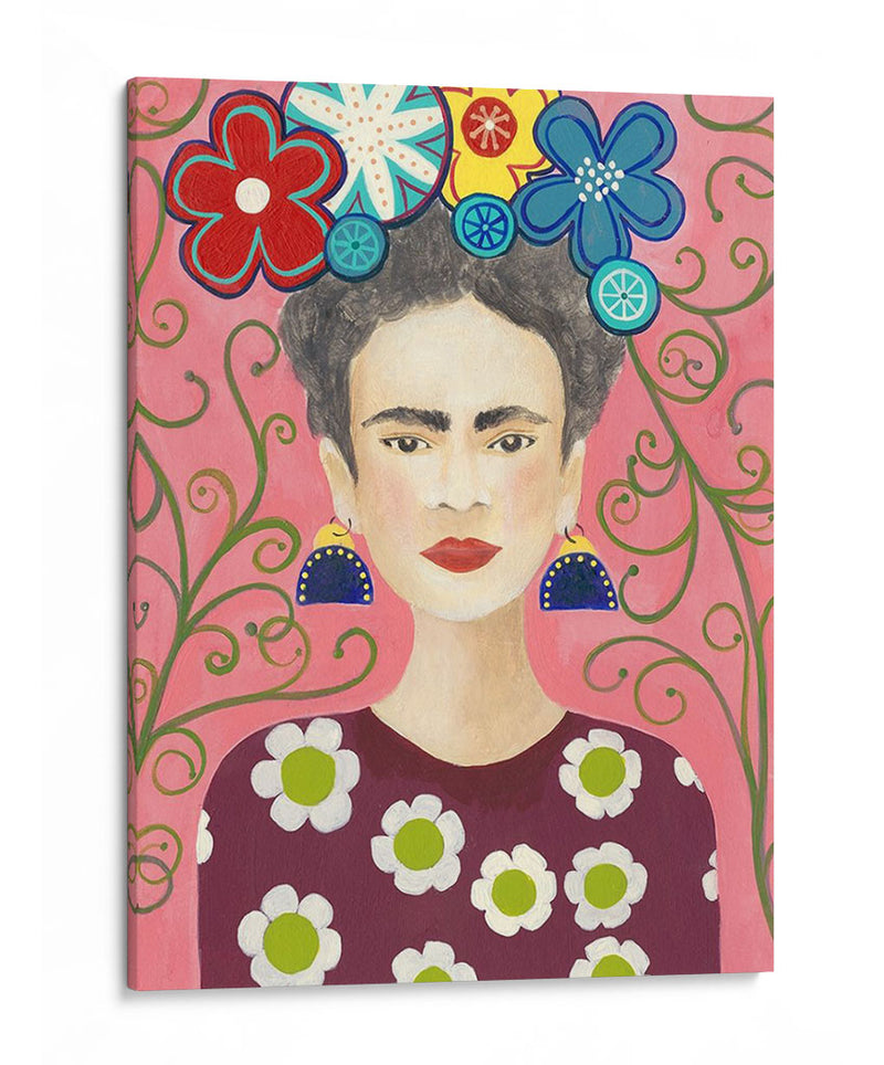 Frida Floral I - Regina Moore | Cuadro decorativo de Canvas Lab