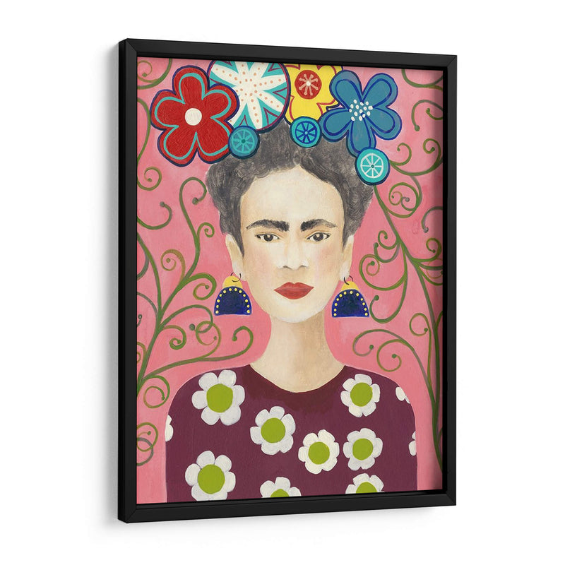 Frida Floral I - Regina Moore | Cuadro decorativo de Canvas Lab