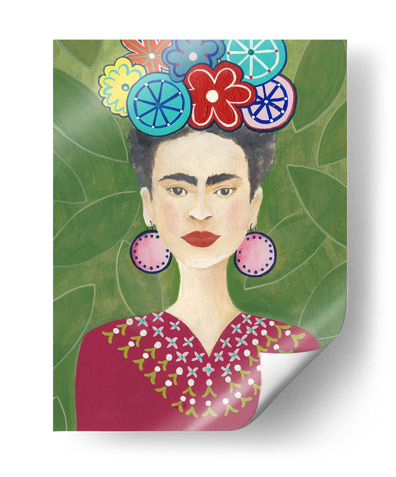 Frida Floral Ii - Regina Moore | Cuadro decorativo de Canvas Lab