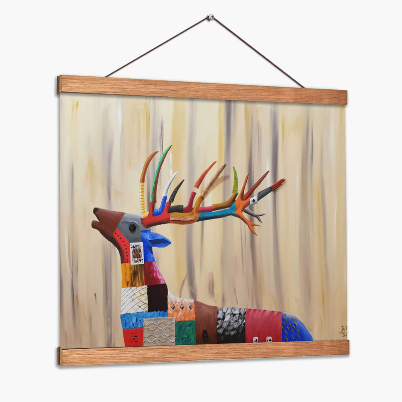Ciervo bramando - Rodríguez Marconi | Cuadro decorativo de Canvas Lab