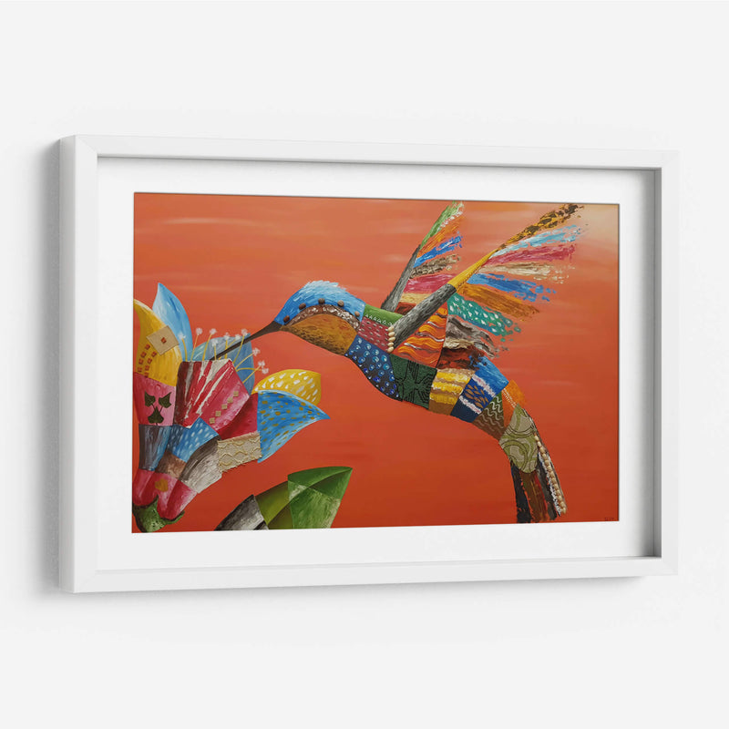 El colibrí y la flor - Rodríguez Marconi | Cuadro decorativo de Canvas Lab