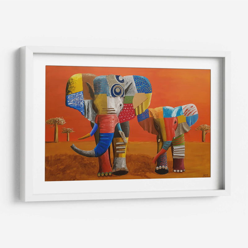 Elefantes - Rodríguez Marconi | Cuadro decorativo de Canvas Lab