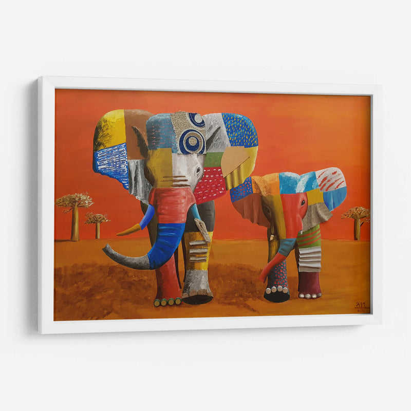 Elefantes - Rodríguez Marconi | Cuadro decorativo de Canvas Lab