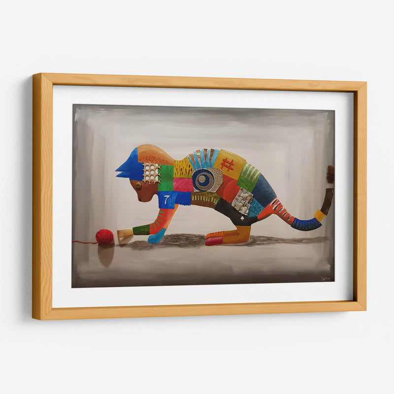 Gato jugando - Rodríguez Marconi | Cuadro decorativo de Canvas Lab