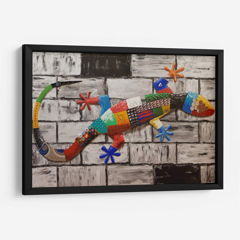 Gecko en la pared - Rodríguez Marconi | Cuadro decorativo de Canvas Lab