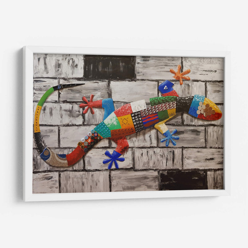 Gecko en la pared - Rodríguez Marconi | Cuadro decorativo de Canvas Lab